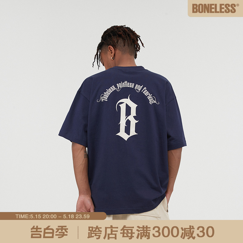 BONELESS美式短袖T恤上衣