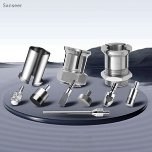 传感器C形套Φ8位移计安装支架Φ20不锈钢非导磁/传感器通用夹具