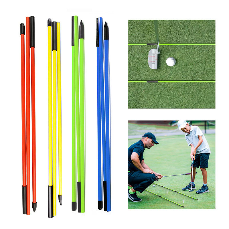 LEUY力依高尔夫指示棒推杆挥杆辅助练习器三折方向指示棒训练用品