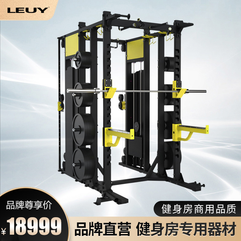 LEUY力依深蹲架商用史密斯综合训练器运动家用飞鸟龙门架健身器材