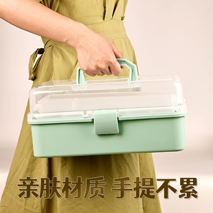 毛笔收纳盒书法工具收纳箱收纳工具箱美术国画盒子文房四宝书画手提儿童专用箱小学生毛笔盒书法箱收纳袋绘画