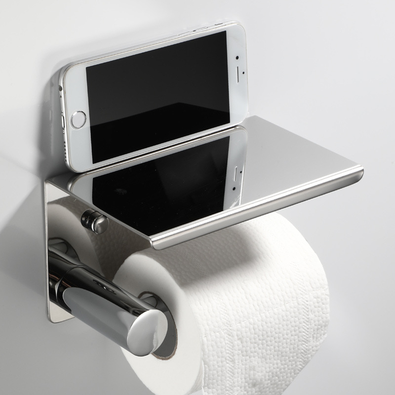 304不锈钢壁挂卷纸架2