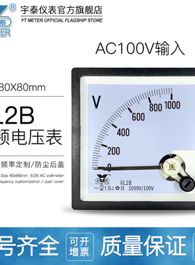6L2B 1000V/100V 1500V 2000V 3000V4000V中频炉电压表指针ACcp80
