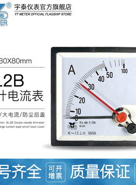 6L2B防爆电流表双针交流AC76交流ExebIIGb红针50/100/5Acp80 be80