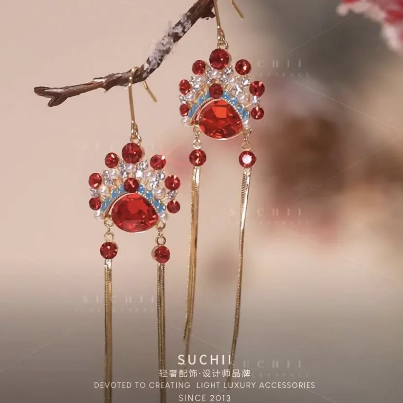 sc【脸谱】轻奢时尚创意京剧耳环