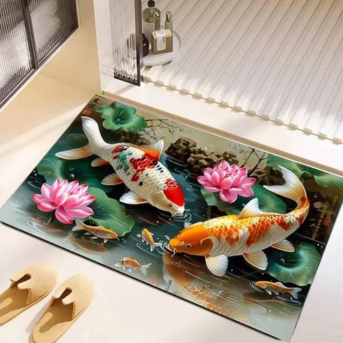 硅藻泥吸水速干脚垫防滑垫卫生间门垫淋浴房门口地毯可裁剪地垫