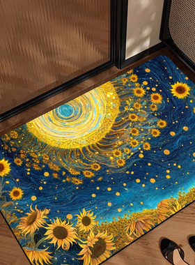 3D立体地垫吸水垫入门硅藻泥浴室垫干垫卫生间防滑垫客厅速干可裁