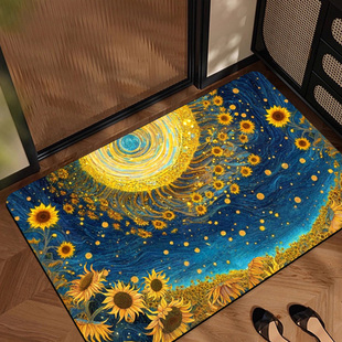 3D立体地垫吸水垫入门硅藻泥浴室垫干垫卫生间防滑垫客厅速干可裁