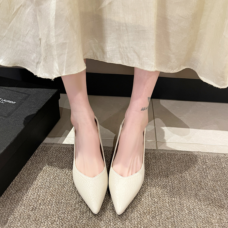 正装单鞋女鞋3CM软皮高跟鞋女