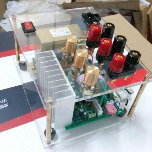 新款TDA2030A LM1875 2.1功放板机箱 透明亚克力机箱2030
