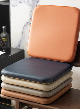 SILVER FROST简约纯色皮革坐垫椅垫地上家用卧室记忆棉休闲卡坐垫