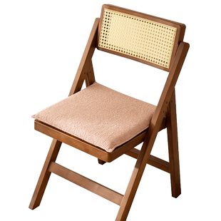 泰迪绒坐垫网红飘窗垫卡座方形餐椅座垫记忆棉软坐垫久坐神器椅垫