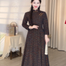 新品 星星 日常旗袍高端品质加厚旗袍裙 步小姐