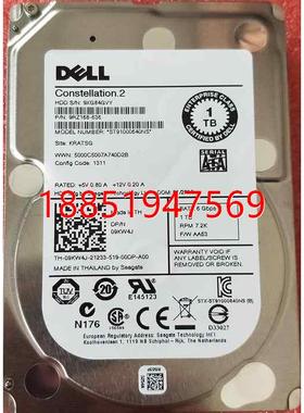 ELL 服务器硬盘 1TB 7.2K SATA 2.5 ST91000640NS 0WF12F WF12