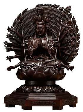 黑檀木千手观音家居客厅工艺品