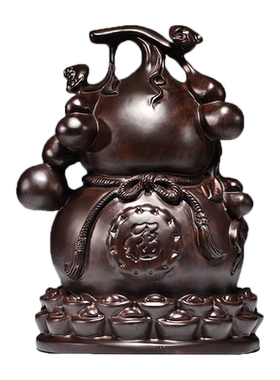 黑檀木葫芦送礼工艺品客厅桌面