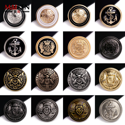 纽扣西服大衣扣高档金属服饰配件