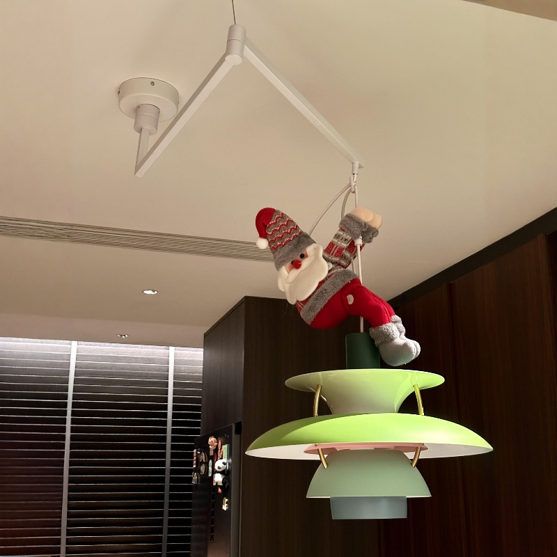 圣诞节灯具装饰圣诞老人场景布置房间卧室装扮道具跨境挂饰创意