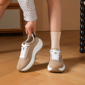 Shop2025秋冬季 新款 复古百搭透气拼接一脚蹬厚底板鞋 Walker 女鞋