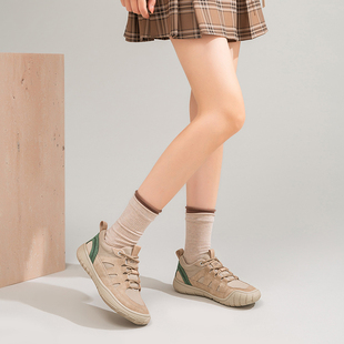 女鞋 Walker 复古百搭透气拼接一脚蹬厚底板鞋 新款 Shop2025秋冬季