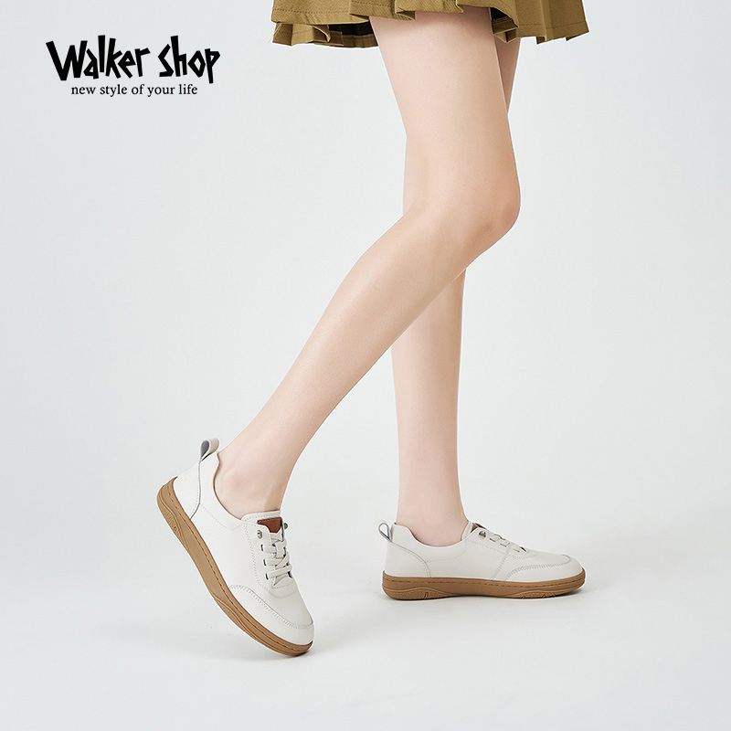 Walker Shop/奥卡索休闲鞋女春季新款女款时尚平板鞋子厚底百搭鞋