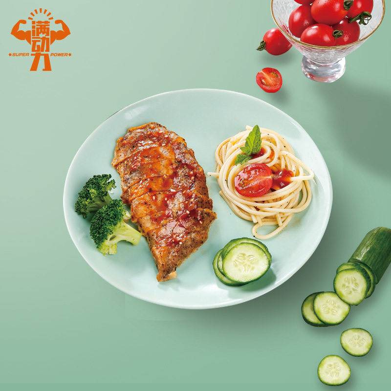 6包满动力奥尔良鸡胸肉低脂健身轻食代餐即食无油低卡零食