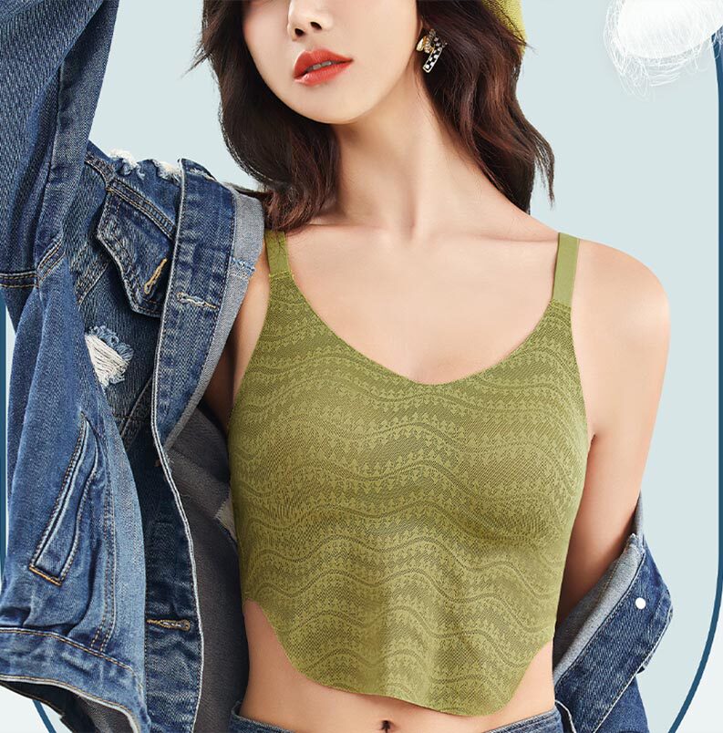 雅丝婷美背文胸一体爆款外穿打底带胸垫小背心网红内衣吊带抹胸女