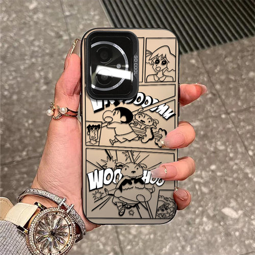 漫画小新适用荣耀200pro手机壳100新款90gt高级感80se网红70pro+男女60保护套x50i潮牌x40全包9x防摔magic6套