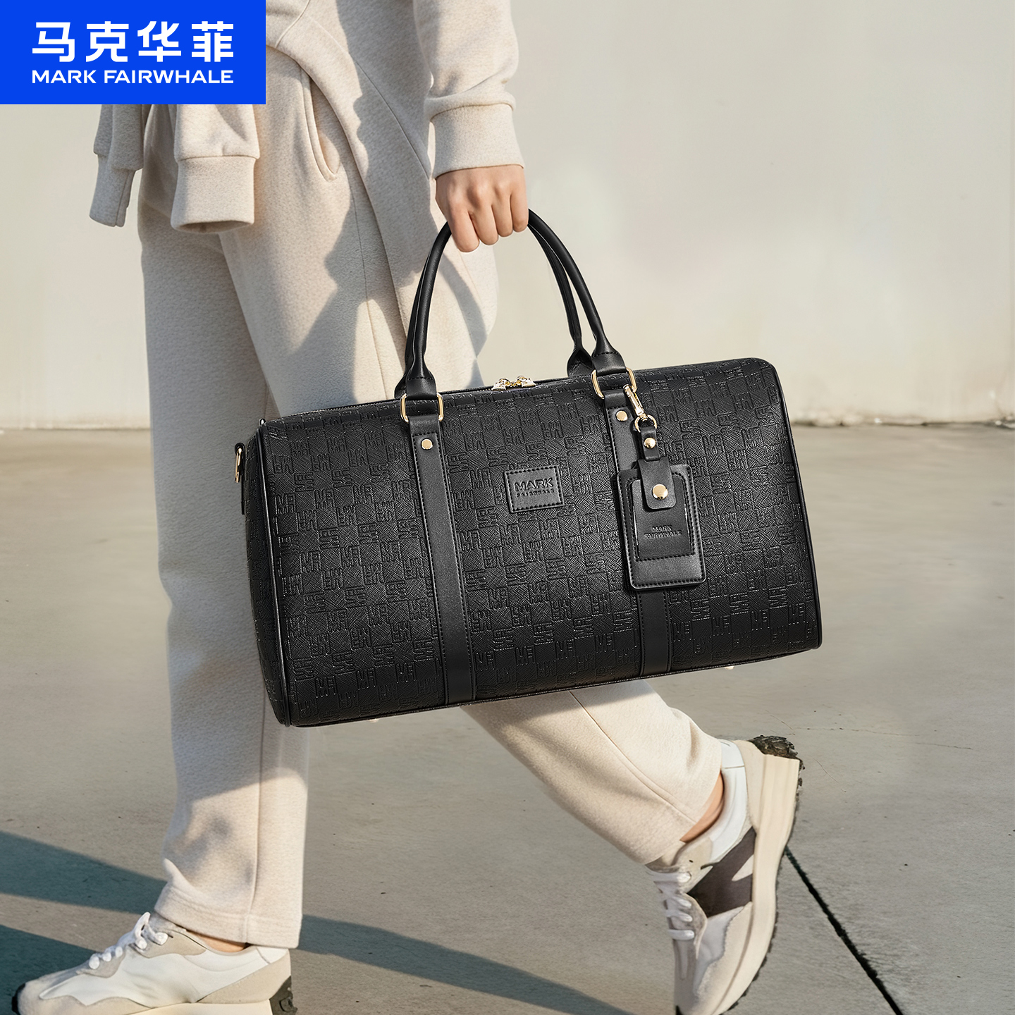马克华菲大容量短途旅行袋健身包