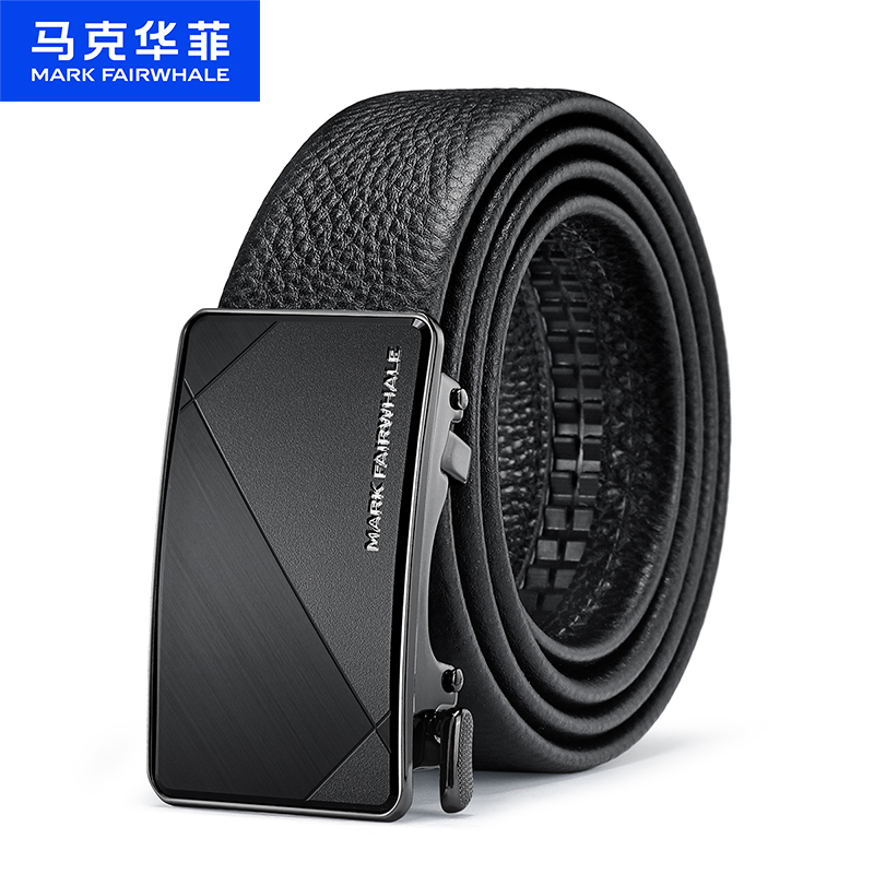 马克华菲男士真皮自动扣腰带