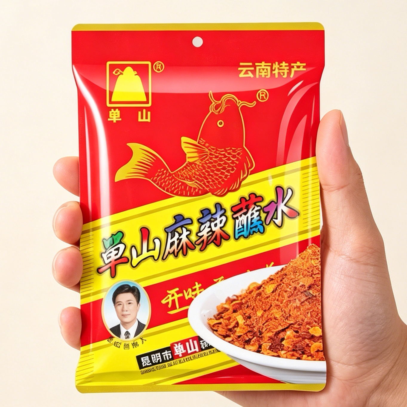 单山云南特产麻辣蘸水300g辣椒面蘸料火锅干碟烧烤串串辣椒调味料