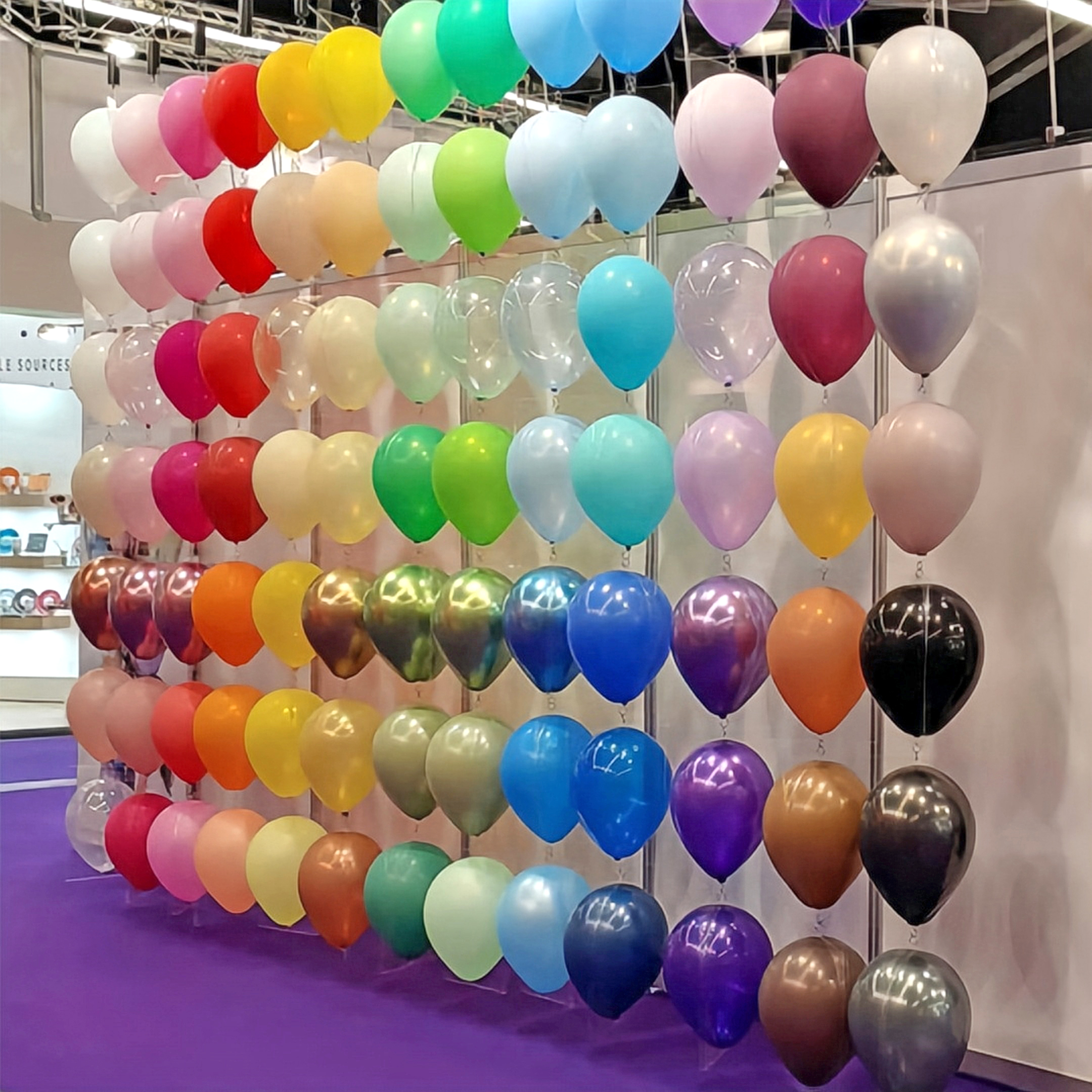 加厚标准珠光色生日气球装饰场景布置结婚12寸圆形亚光加厚汽球