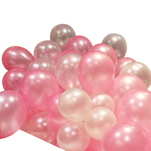 节日活动紫色珠光气球儿童周岁生日派对装饰场景布置开业拱门汽球