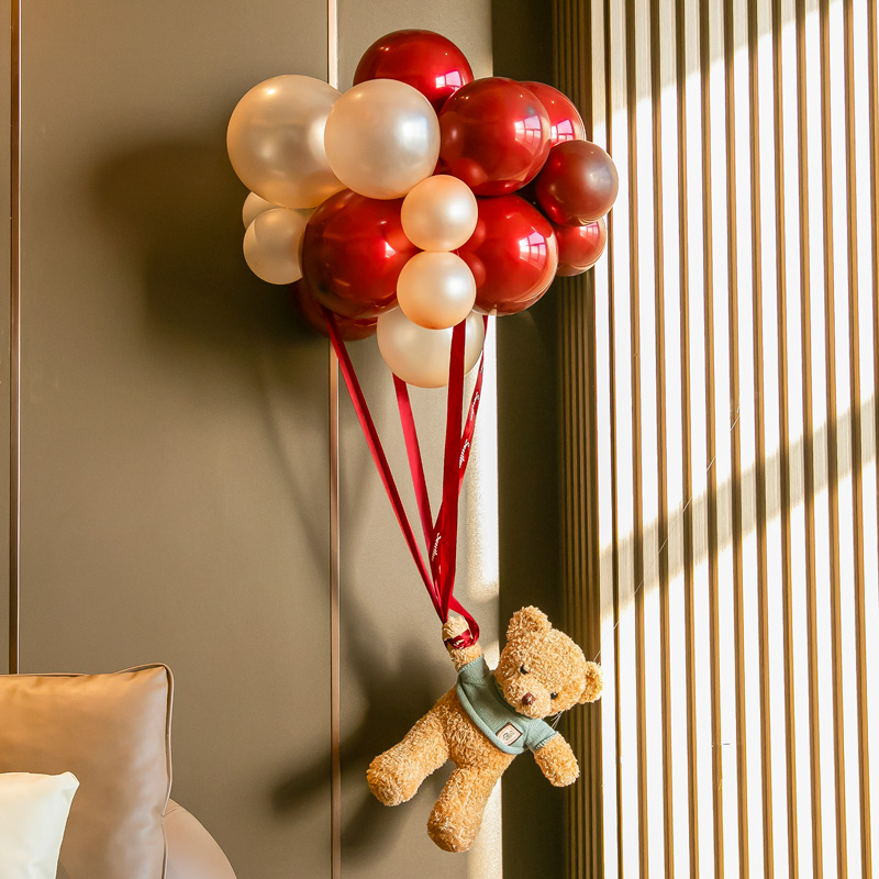 小熊热气球生日求婚节日庆祝