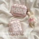 ins透明粉色碎花兔子挂饰适用airpods4保护套airpodspro3苹果耳机套二代无线蓝牙保护壳airpod3女款 全包软壳