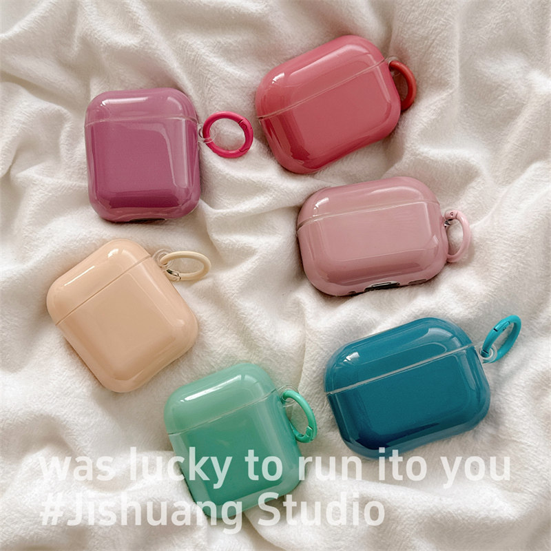 小众ins简约莫兰迪纯色适用airpods4保护套airpodspro3代苹果耳机套二代无线蓝牙保护壳airpod3女款全包软壳