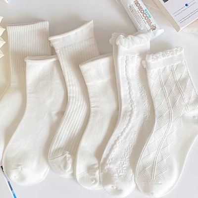 白色袜子女夏季薄款可爱日系jk潮