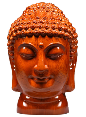 祝福客厅佛首佛头佛像实木质木雕