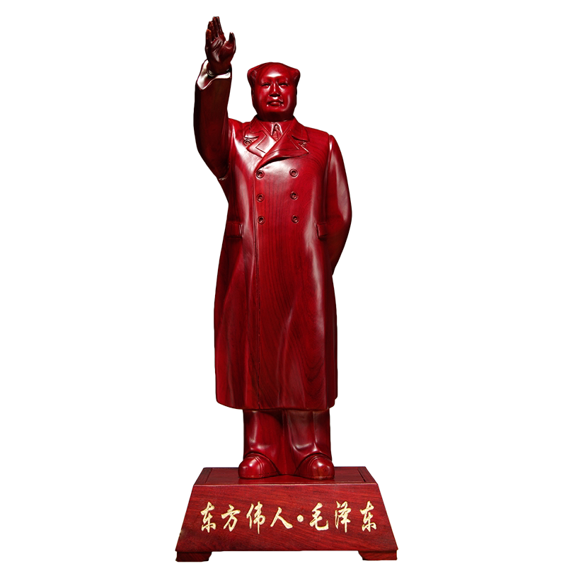 红花梨全身雕像摆件客厅工艺品