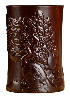 黑檀木凤凰书桌家居客厅工艺品