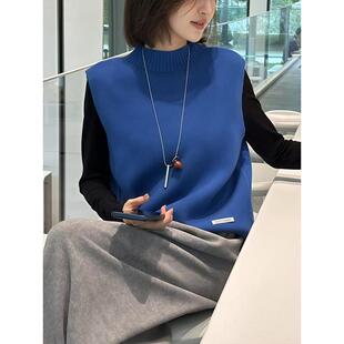 JOYIASS慵懒风针织马甲女款秋冬百搭背心宽松毛衣叠穿打底衫显白