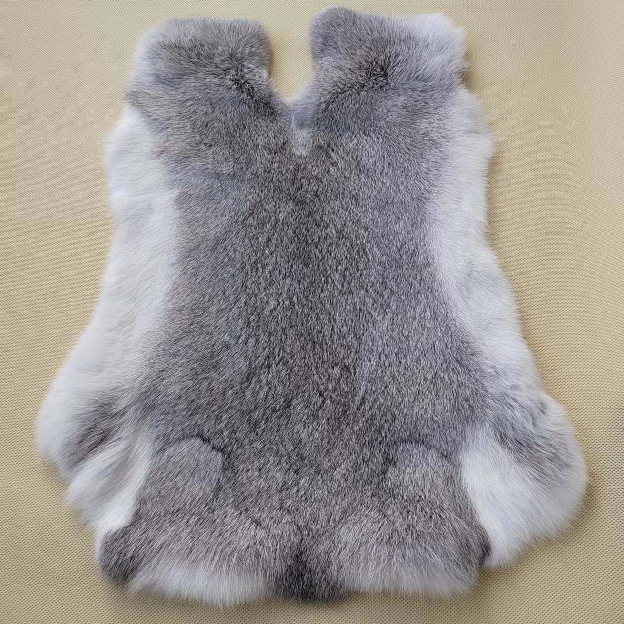 兔皮整张 家兔獭兔皮皮草原料 袖口DIY 饰品护膝座垫兔毛内胆布料