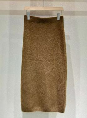 【多多还是多多】绒中贵族重磅拉毛山羊绒半身裙KKU-81555-T