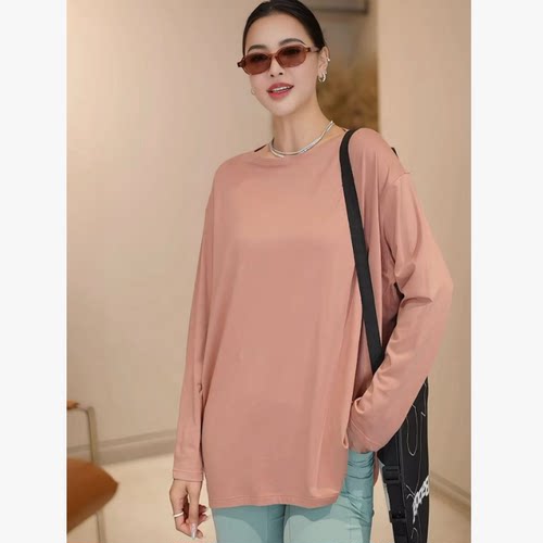 【多多还是多多】鱼嘴领柔软舒适透气薄款长袖T恤DX-RMMR-056