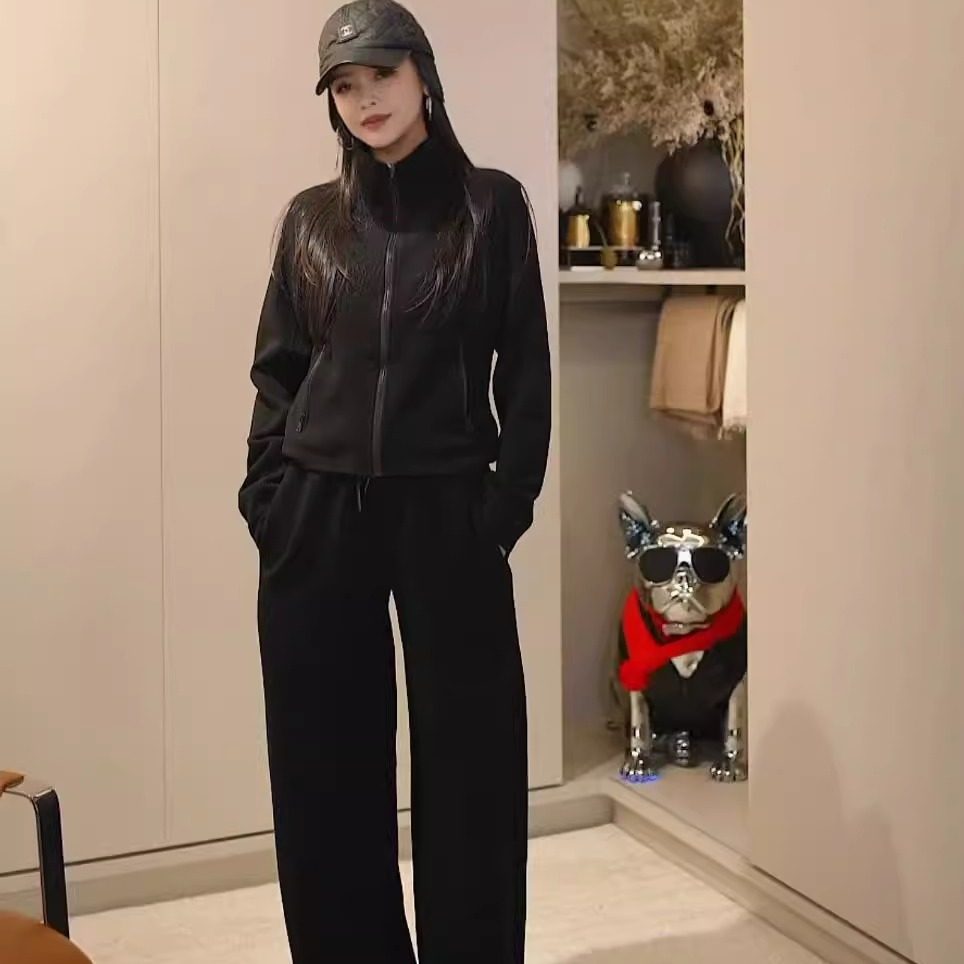 【多多还是多多】都市休闲羊毛立领拉链外套＋抽绳束脚长裤套装,女装/女士精品,毛衣,淘宝优惠券,粉丝福利购,淘宝优惠卷