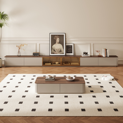 实木电视柜茶几组合客厅家用