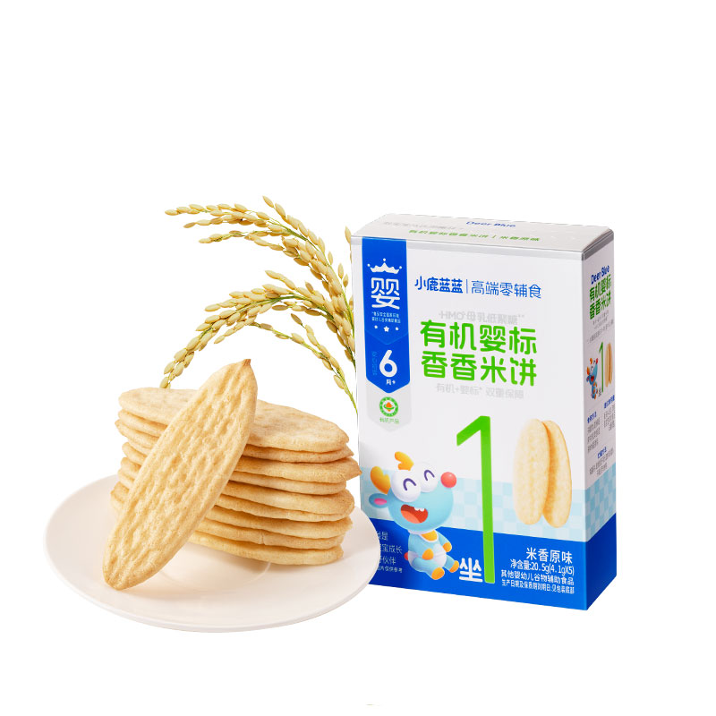 小鹿蓝蓝有机婴幼儿香香原味米饼图片