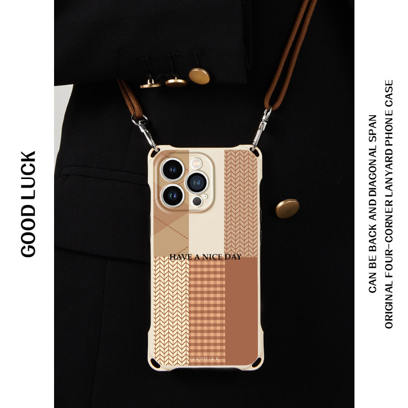 苹果原创ins挂绳手机壳