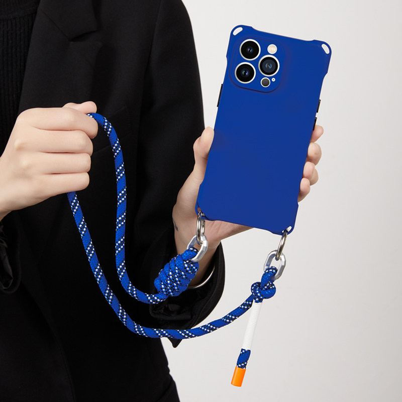 适用苹果13手机新款壳15带挂绳14promax腕带手机壳ins风iPhone12pro手提11单肩可调节xs max原创简约小众xr蓝,3C数码配件,手机保护套/壳,淘宝优惠券,粉丝福利购,淘宝优惠卷