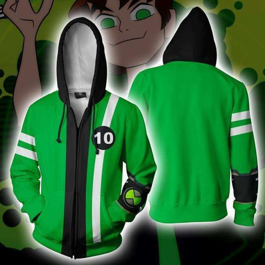 新款 美国经典动画 外星英雄ben10系列3d卫衣 cosplay动漫连帽衫